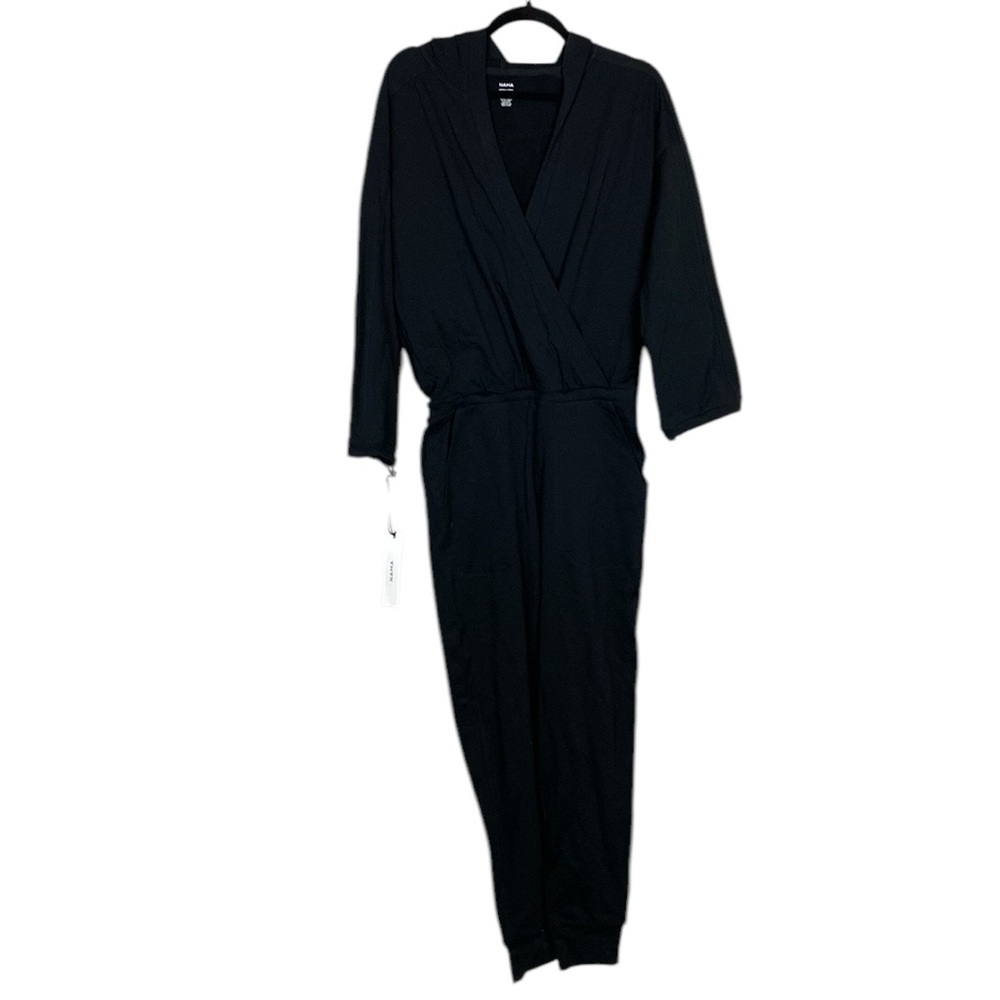 Nama black  crossover front jumpsuit